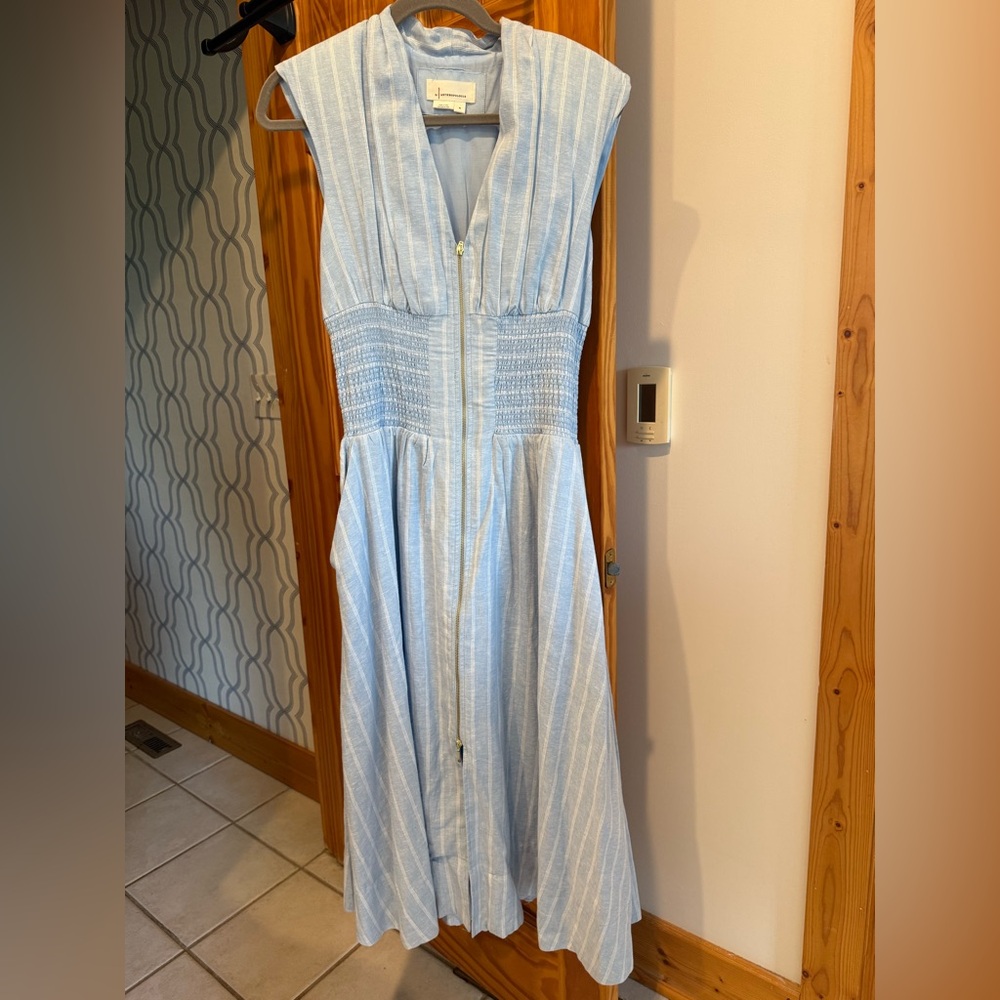 Anthropologie The Tommie Zip Front Midi Dress